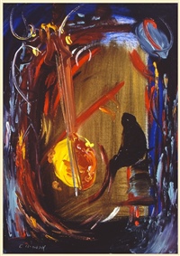 Triptych Fragments of Jazz. Banjo